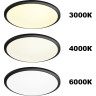 Светильник накладной NOVOTECH OVER 359212 NT23 327 IP43 LED 48W 170-265V 4320Лм 3000-6000К диммируемый с датчиком движения,пульт ДУ в комплекте черный NV-359212